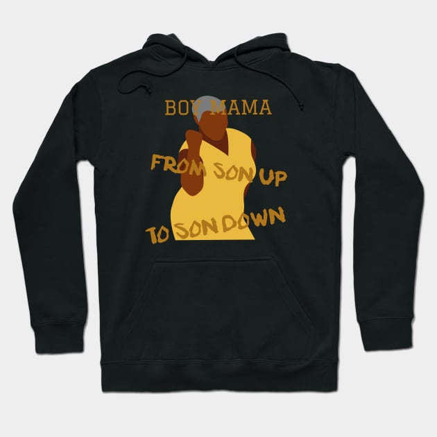 Boy Mama From Son Up To Son Down - Funny Gift For Mother's Day - Powerful Mama Hoodie by Abstract Designs